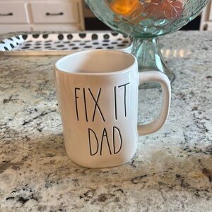 RAE DUNN White Fix It Dad Mug❤️